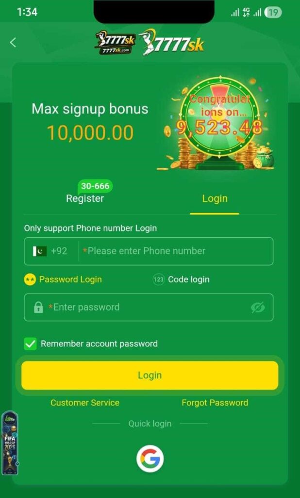 7777SK Login